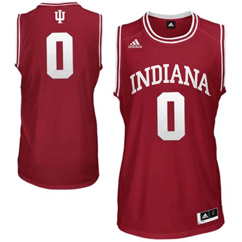 adidas indiana hoosiers 0 replica basketball jersey crimson|Indiana Hoosiers Clothes & Shoes .